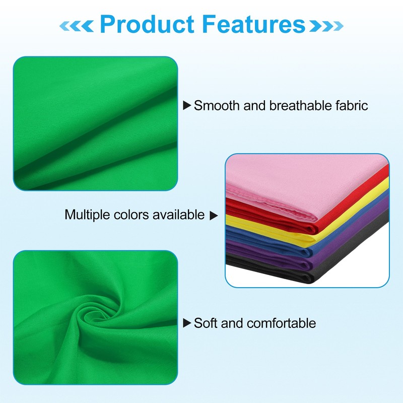 12Pcs 21"x21" Large Solid Color Bandanas Bulk Blank Head Bandannas Grass Green gallery
