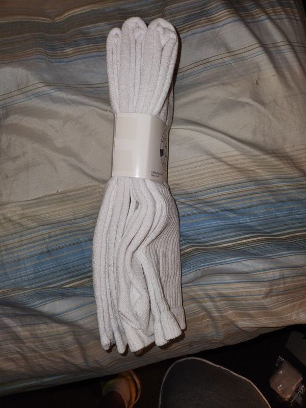 3 Pairs Yacht & Smith White Tube Socks Mens Size 13-16 New gallery