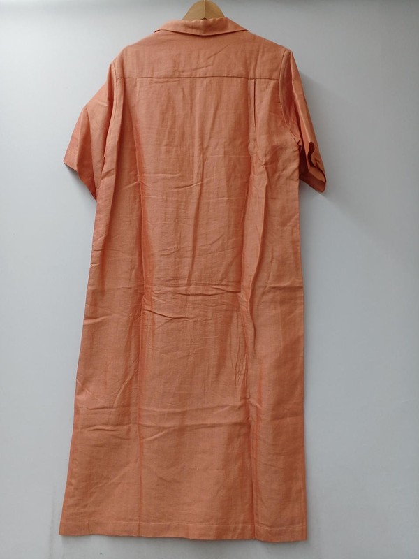 Seya Silk Blend Dress S Linen Cotton Polyester Midi Sleeve Casual gallery