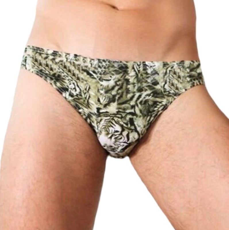6 PK MEN'S BIKINI BRIEFS LOW RISE ANIMAL PRINT UNDERWEAR S, M, L, XL gallery