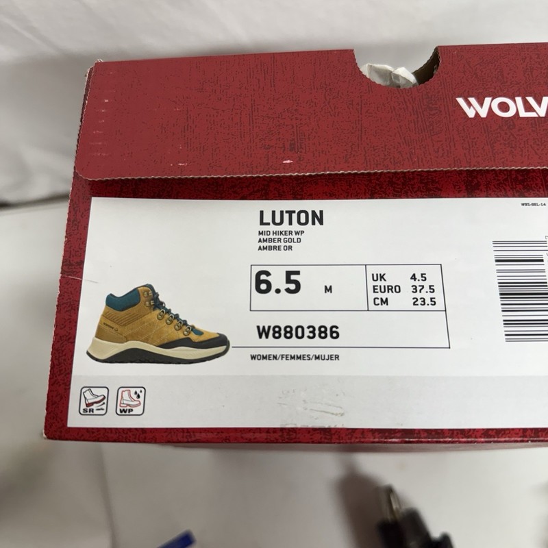 Women’s Wolverine Luton Mid Hiker Waterproof Skid Resistant Hiker Boot 6.5 M gallery