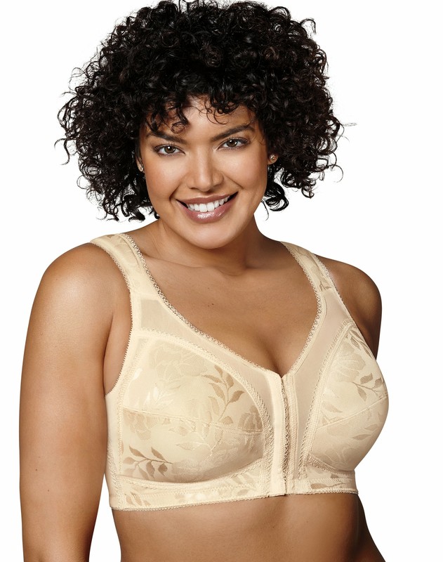 Playtex 18 Hour Easier On Front-Close Wirefree Bra Flex Back Women Comfort Strap