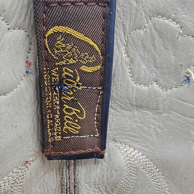 Vintage 1970s CUTTER BILL Cowgirl Boots 6B Navy Rainbow Butterfly Cowboy CBC gallery