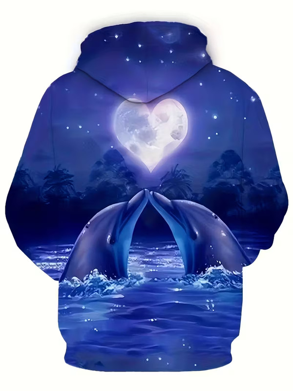 3D Dolphin & Moon 3D All Over Print gallery