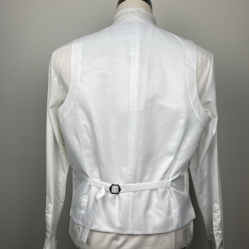 Bar III Mens Slim fit Button-Up Suit Vest Size Large White 100%Linen E091424 gallery