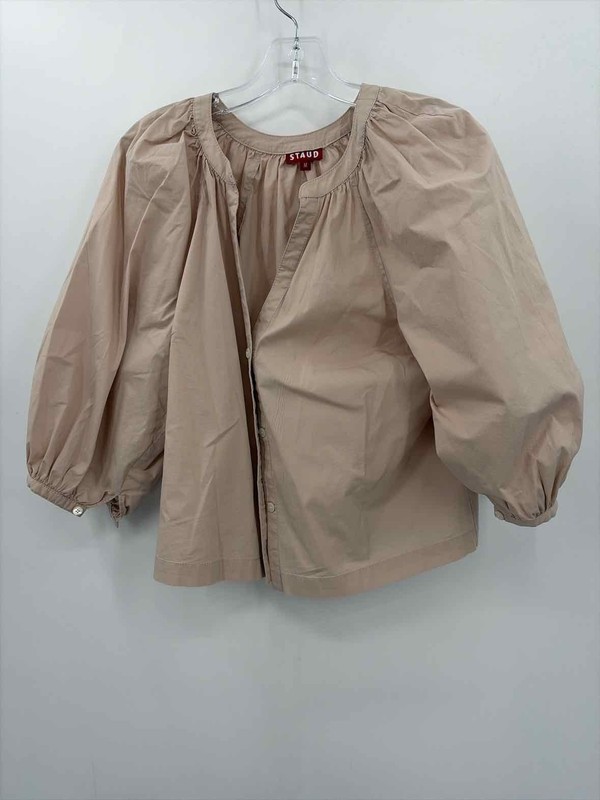 Pre-Owned Staud Tan Size Medium Button Down