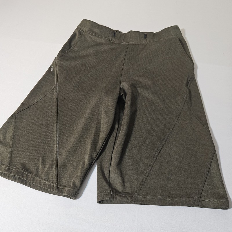 Hylete Athletic Shorts Mens Medium(32") Green 13" Ins Above Knee Zip Pockets Gym gallery