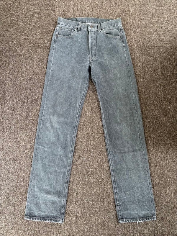RARE Vintage 1992 Levi’s 501-0658 Yarn-Dyed Gray Jeans Made in USA W30 L34 552