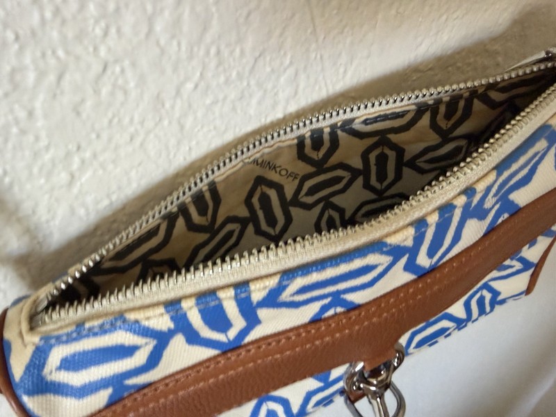 Rebecca Minkoff Blue White Mini MAC Crossbody Bag Purse Designer SEE DESCRIPTION gallery