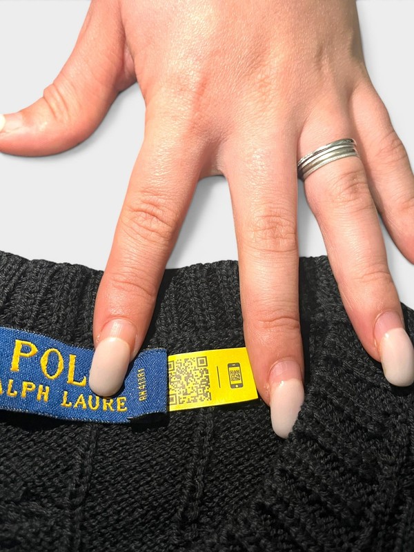 🖤 Polo Ralph Lauren Cable Knit Sweater Black S gallery