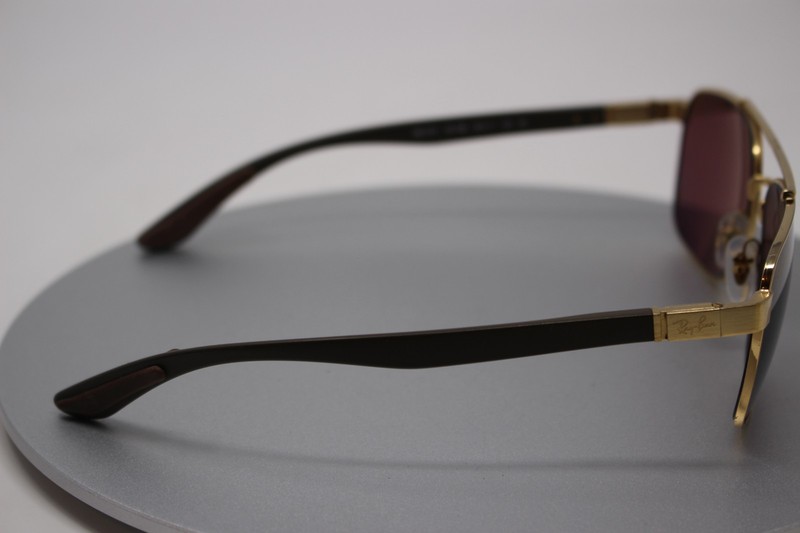 Ray-Ban RB 3701 Liteforce Sunglasses Frame Only Polished Arista Gold 59-17-145 gallery