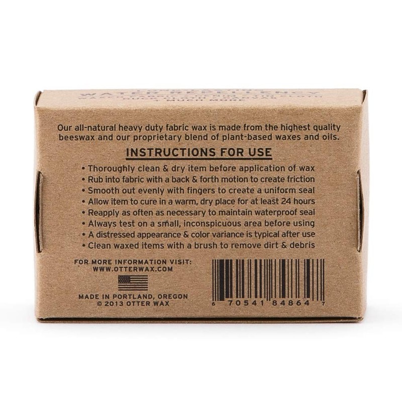 Fabric Wax Bar | Regular Bar | Durable Rain Protection | Made in the USA | gallery
