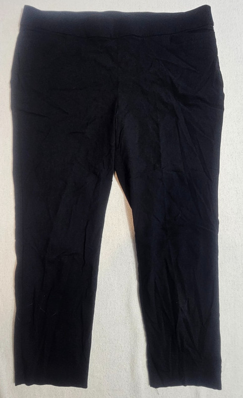 Pants Black Pull Up Pockets Elastic Waist Women's 18WS By Studio Works