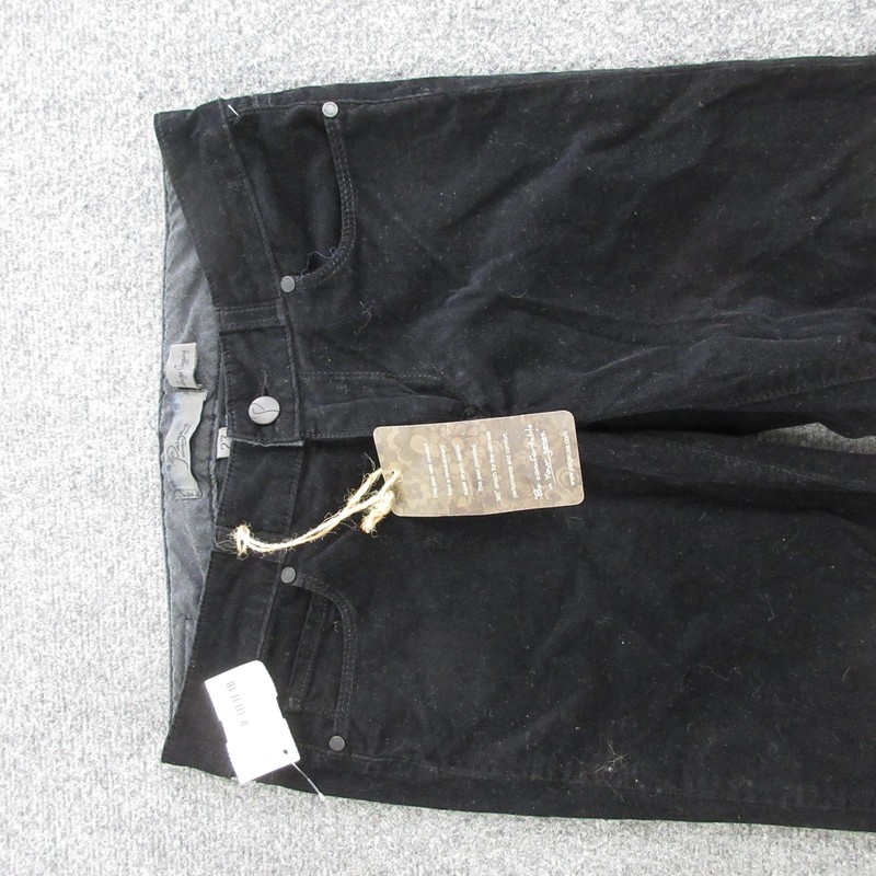 Paige Verdugo Jegging Jeans Womens 27 Black Dark Wash Mid Rise Skinny Corduroy gallery