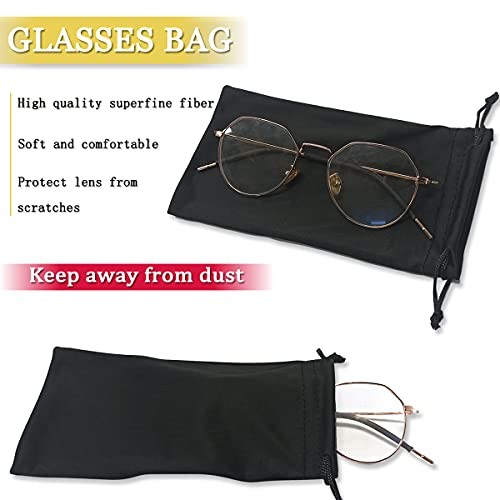 yuntop 4Pcs Microfiber Sunglasses Glasses Storage Pouch, Cleaning Cloth gallery