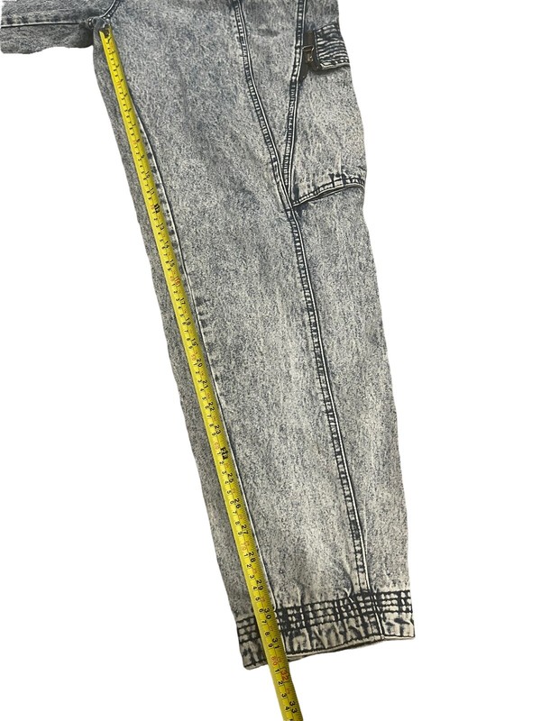 Vtg Jordache Cargo Baggy Y2K High Rise Acid Wash Tapered Rare Unisex 34 Jeans gallery