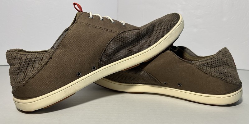 Olukai Mens Nohea Moku Brown 10283-RK13 Slip On Sneakers Shoes Casual Size M11 gallery