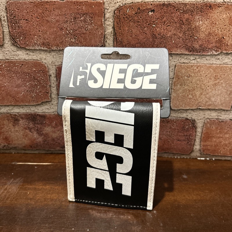 6-Siege – Logo – Bifold Wallet Black