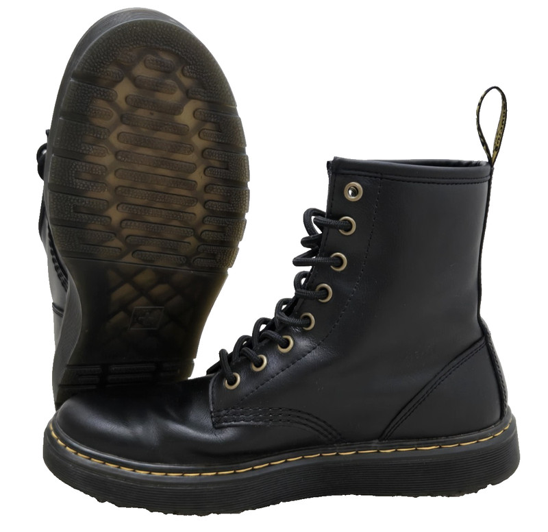 Doc martens boots 7 men 8 women black Zavala A004 SK 05 V chunky combat