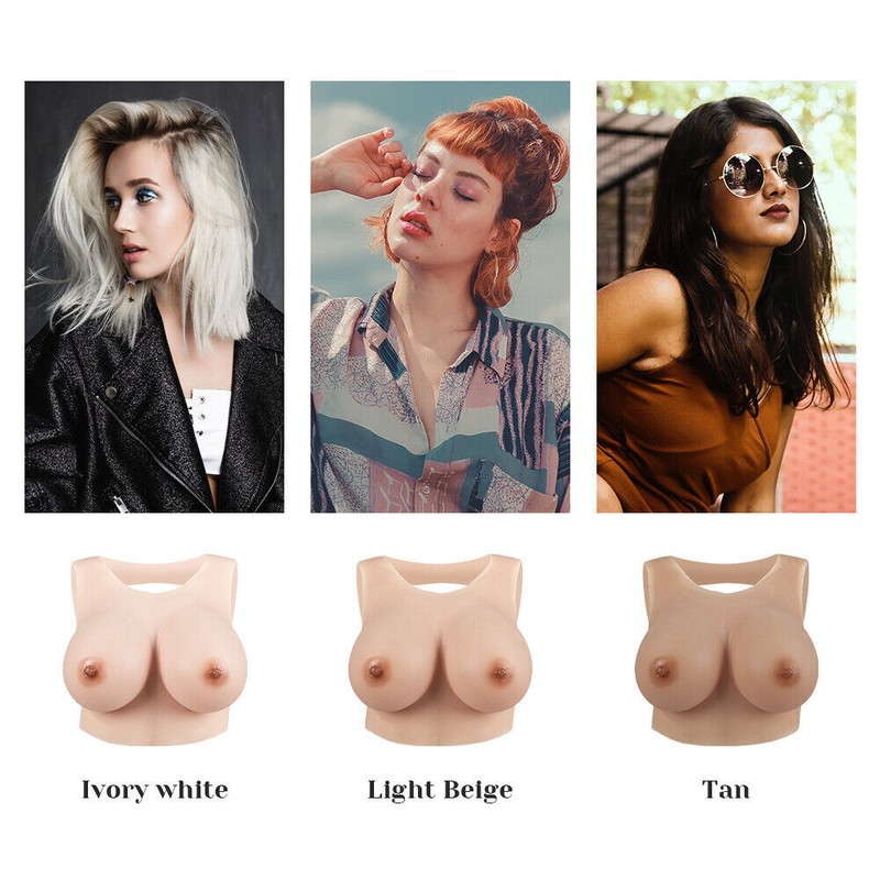 Silicone Breast Forms Back Hollow Realistic Fake Boobs Crossdresser Drag Queen gallery