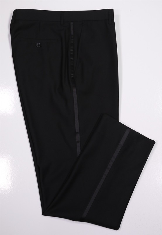 Azar Man Black Formal Tuxedo Slim Fit Dress Pants Trousers 32×30
