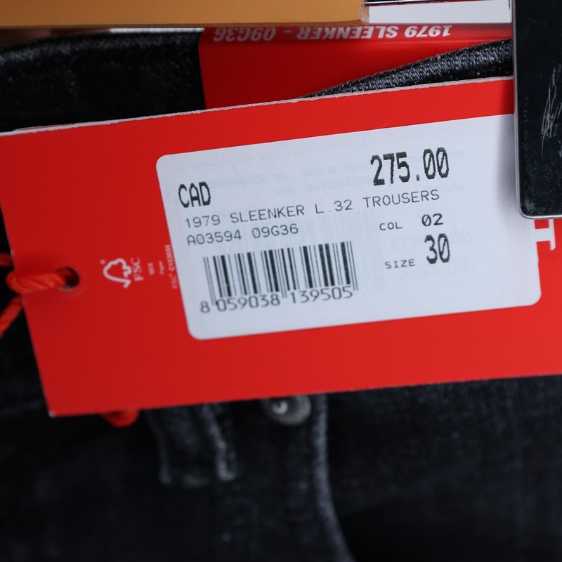 Diesel Mens Jeans 1979 Sleenker Trousers Skinny Leg Low Rise Black Size NWT gallery