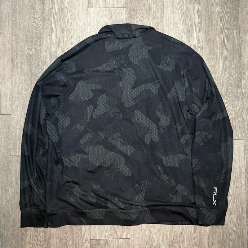 RLX Ralph Lauren Performance Jacket Mens Black Camo Golf Full Zip - 2XL ( XXL ) gallery
