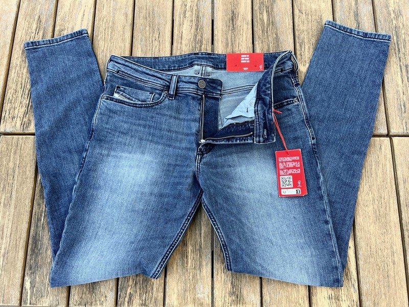 Diesel mens dark blue 1979 Sleenker skinny fit denim jeans 32X32