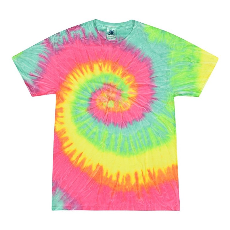 Multi-Color Tie Dye T-Shirts Adult SM - XXXXXL 100% Cotton Colortone gallery