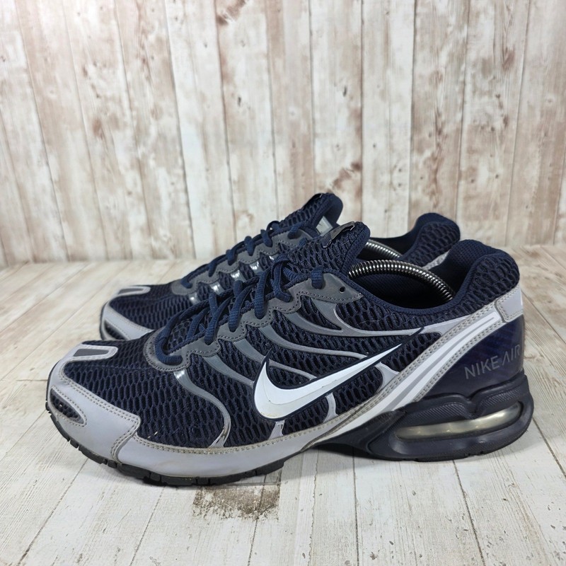 Nike Air Torch 4 Mens Navy Blue Silver Running Shoes 343846-411 Size 12 gallery