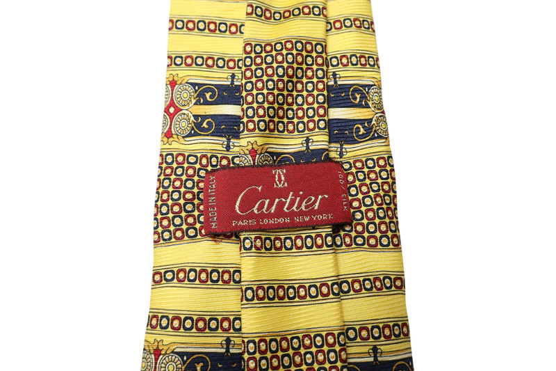 Cartier Tie Men's One Size Multicolor Patterned Classic 100% Silk gallery