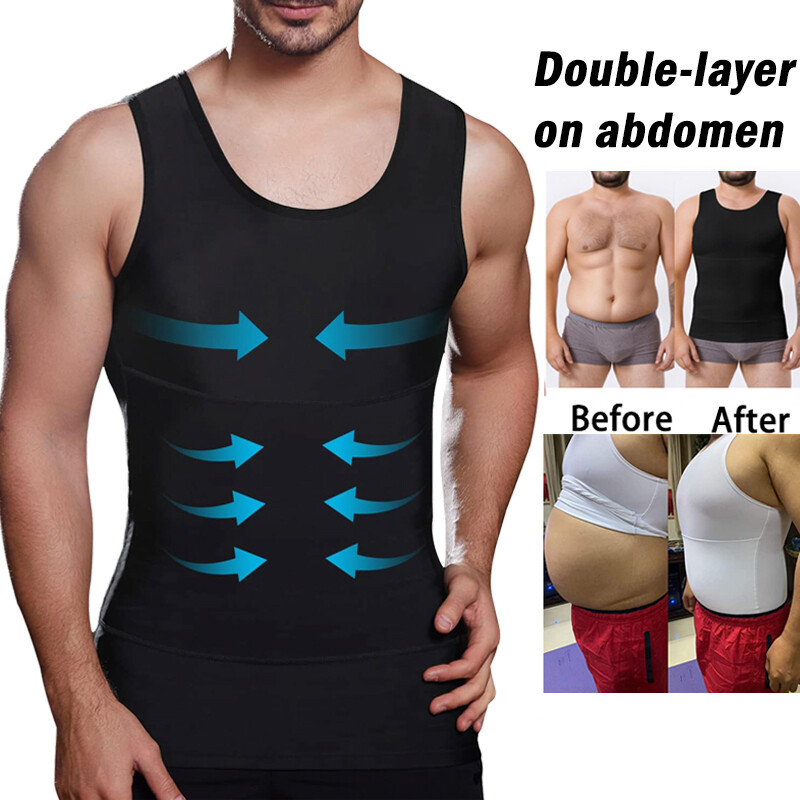 Shaperluv for Men Shaperluv Tank Compression Shirt Gynecomastia Belly Shapewear gallery