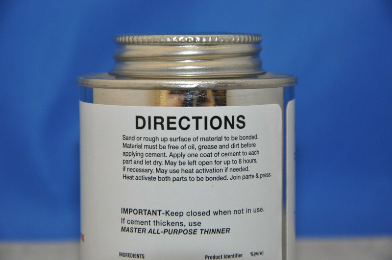 Petronios Master All Purpose Shoe Contact Cement 4oz Tin ~ Brush Inside gallery