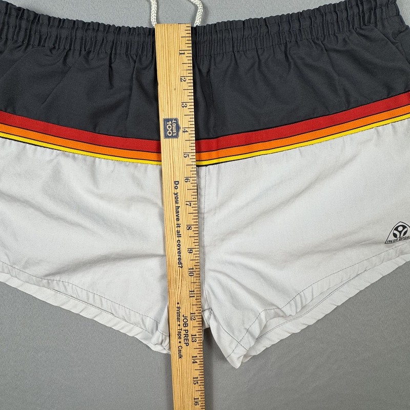 RARE Vintage Mega Sport 70’s 80’s Men Large Swim Trunks Shorts Colorblock Retro gallery