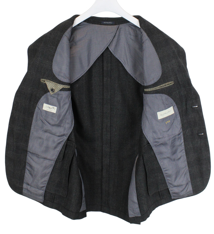 Suitsupply La Spalla Blazer Mens UK 44L Single Breasted Wool Check Notch gallery