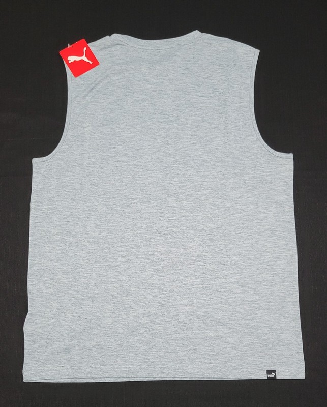 Puma Mens Performance 1 Active Sports Ocean tropic Logo Sports Tank Top gallery