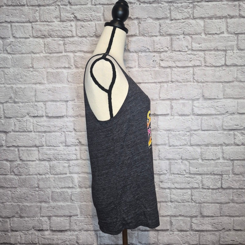 Harley-Davidson Barnett Graphic Tank Top Charcoal Heather Grey Women's Size M gallery