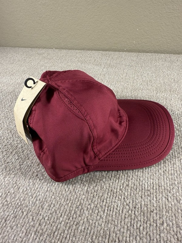 Nike Dri-Fit AeroBill Team Featherlight Maroon CJ7082-692 Adjustable Running Hat gallery
