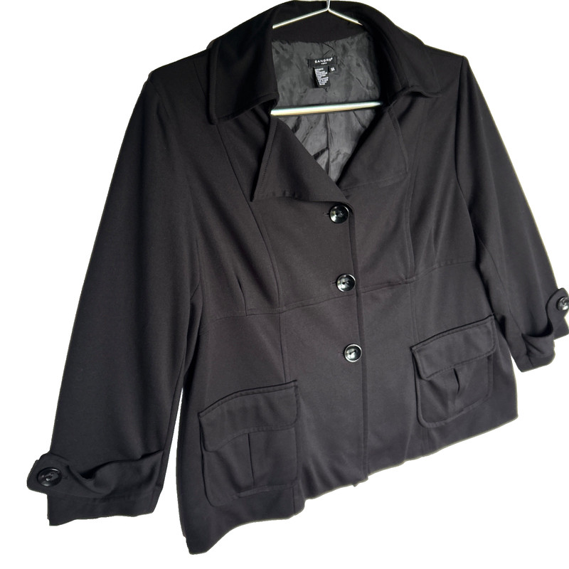 Sandro Lightweight Career Jacket Blazer Pockets Going Out Party Date Women 3X