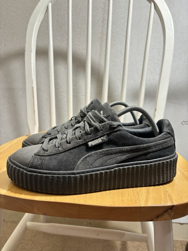 Puma Fenty x Velvet Creeper 364466-03 Womens US 10 Shoes Glacier Gray Sneakers