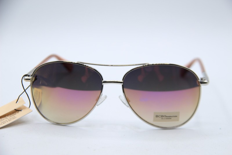 NEW BCBGENERATION BG3025R 664 SILVER CLEAR PINK AUTHENTIC SUNGLASSES 59-16 gallery
