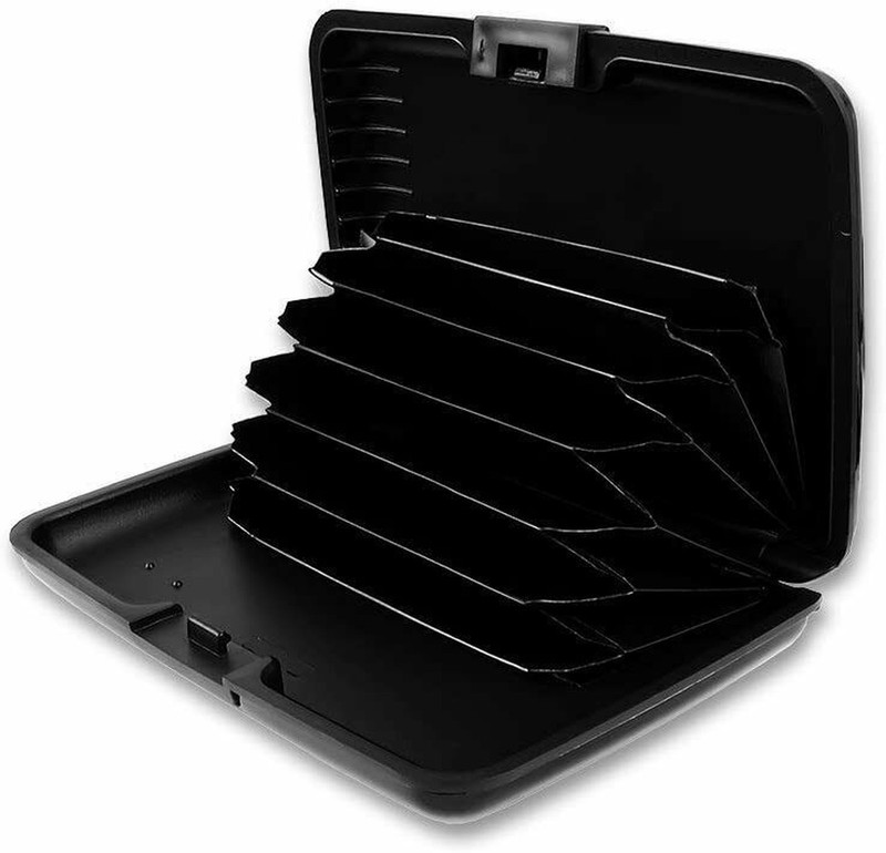Mini RFID Aluminum Wallet Credit Card Holder Business Card Case Metal ID Case US gallery