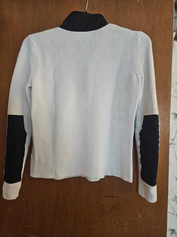 Lauren Ralph Lauren White Ribbed 1/4 Zip Pullover Sweater – Size M gallery