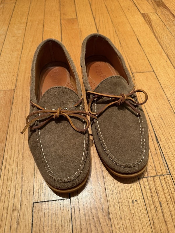Easymoc Men’s Green Suede Camp Moc Shoes