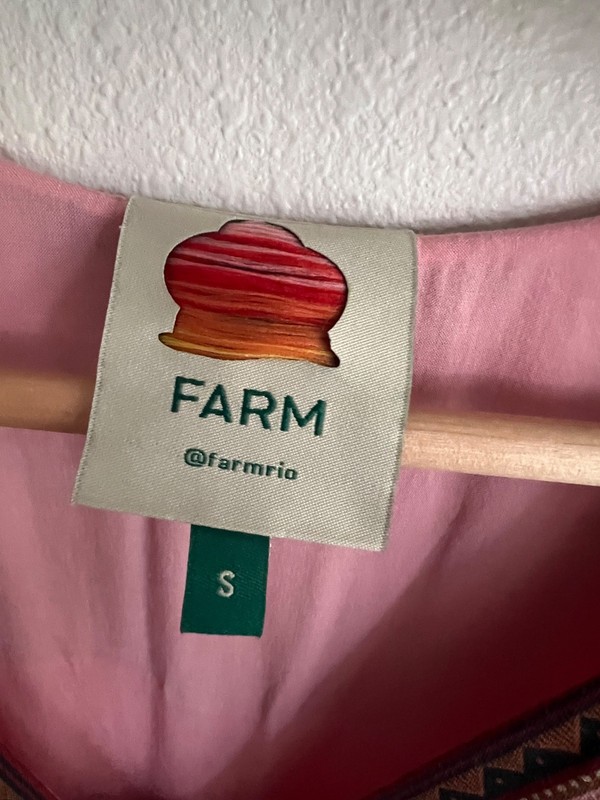 Farm Rio Pink Palms Dress size Small gallery