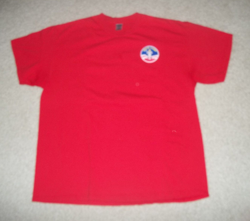 NASA TShirt Space & Rocket Cent SPACE CAMP Astronaut Graphic Red Adult XL