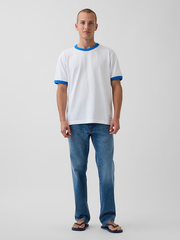 GAP – Sale – Get Blue Relaxed Straight Trouser Jeans – Free Ship