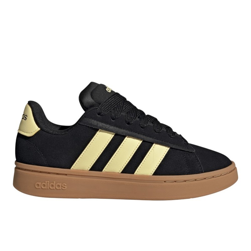 adidas Grand Court Alpha 00S Lace Up Womens Black Sneakers Athletic Shoes IH128