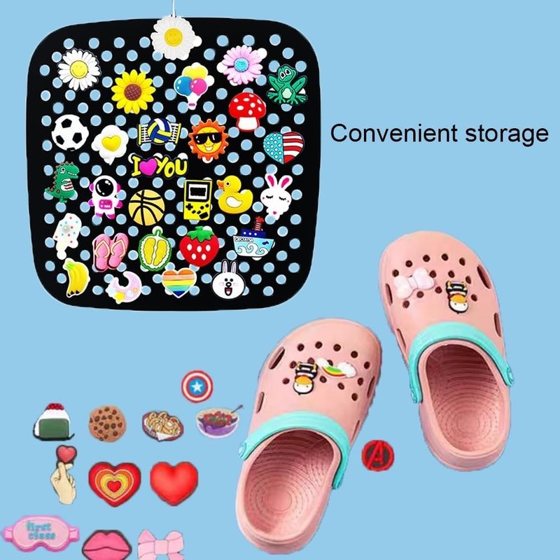 Shoe Charms Organizer, Hanging Display Holder, Wall Mounted, 24 Compartments.... gallery