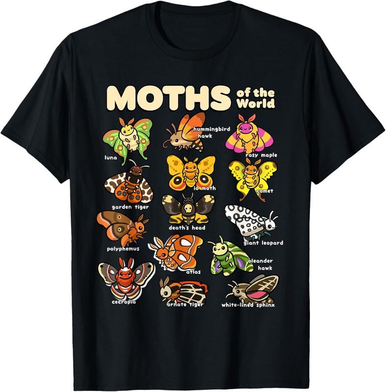 Moth Shirt for Insect Moth Lovers Moths Animals of the World T-Shirt